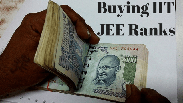 Buying and selling of JEE/ NEET ranks.