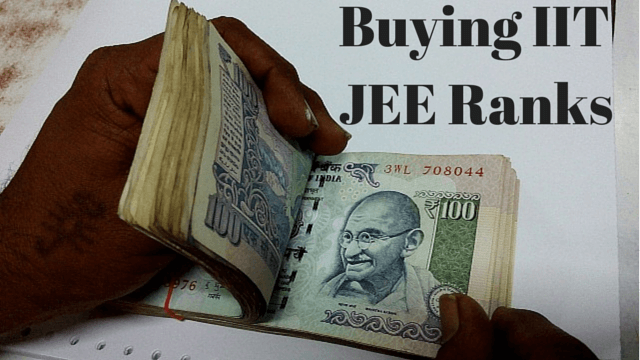 Buying and selling of iit jee ranks