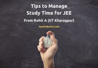 Manage study time for JEE