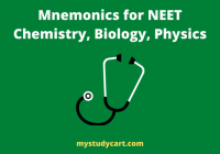Mnemonics for NEET