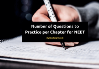 Questions to practice per chapter for NEET