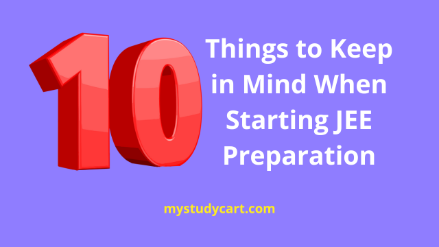 Things to keep in mind when starting JEE preparation.